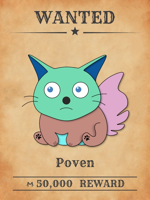 Poven NFT, green-brown multicolored cat from 'Wanted Cats' collection, crafting keys to unlock doors in Meowpolis.
